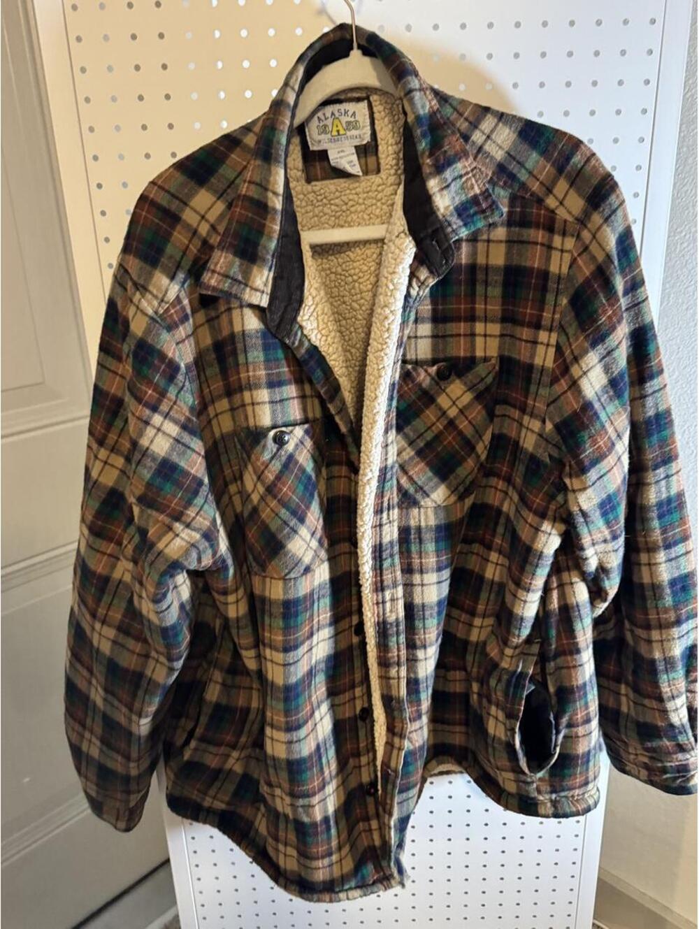 Alaska 1959 Wilderness Gear Plaid Sherpa Lined Jacket XXL